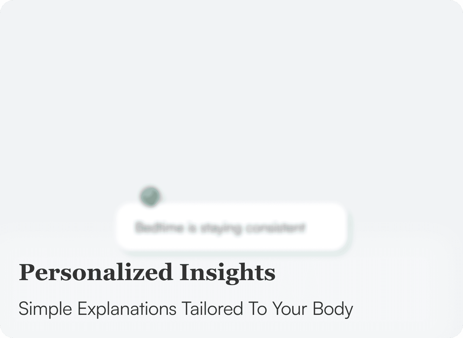 Personalized Insights